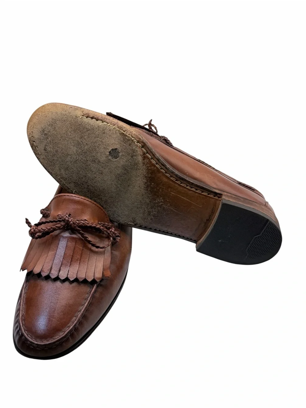 Allen Edmonds Nottingham Kiltie Tassel Loafers Brown Leather Men’s Size 11E